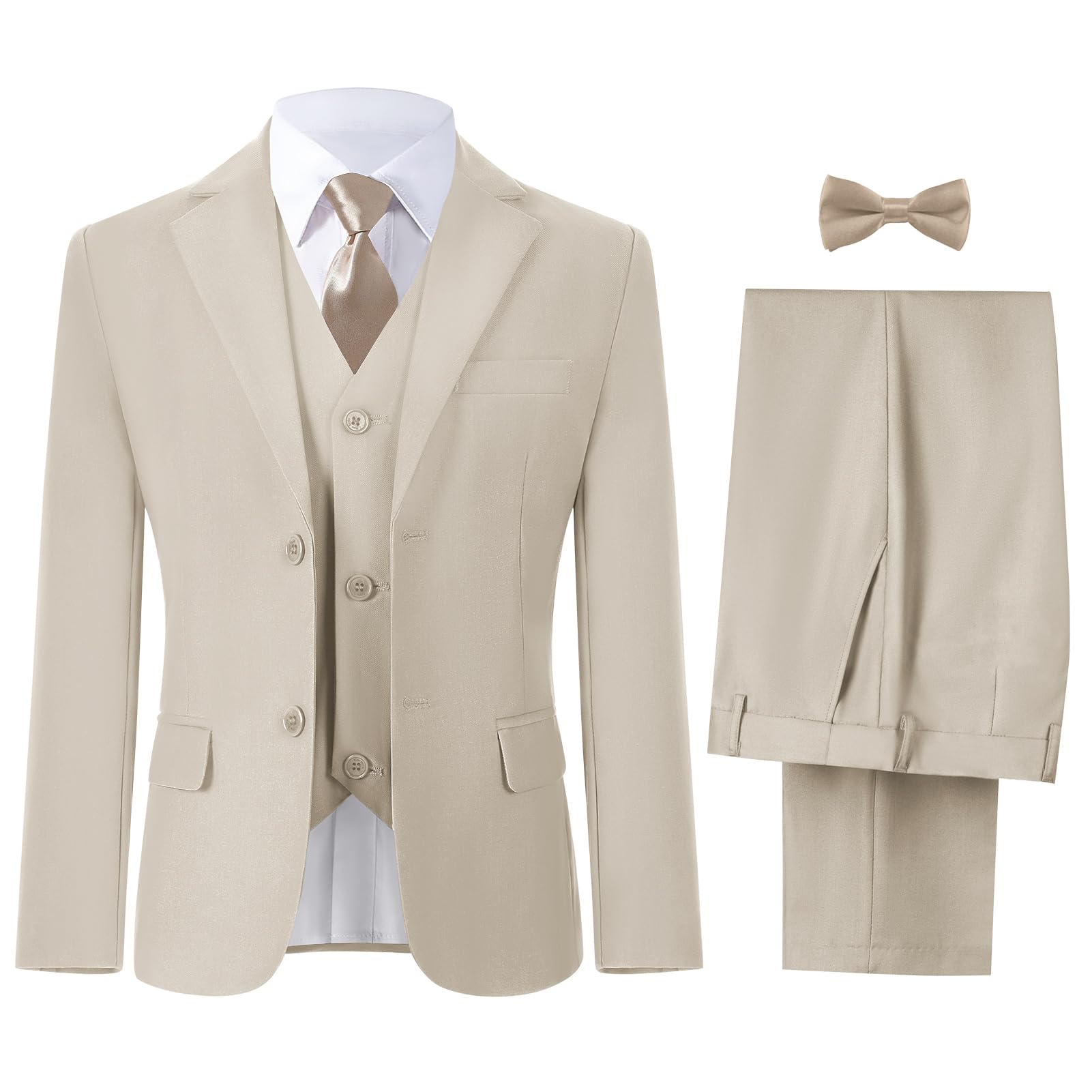 Boys' Suits Formal Tuxedo Slim Fit Boys Suit Set for Wedding Outfit Teen Boy Dress Clothes
