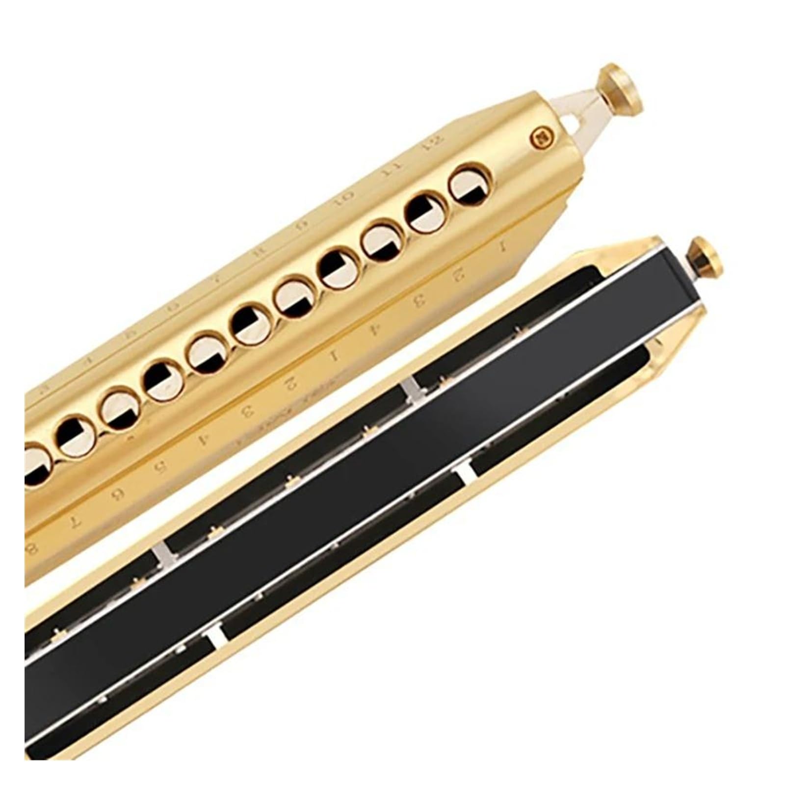 Armonica cromatica 16 fori 64 toni per armonica a bocca chiave di C strumenti musicali professionali