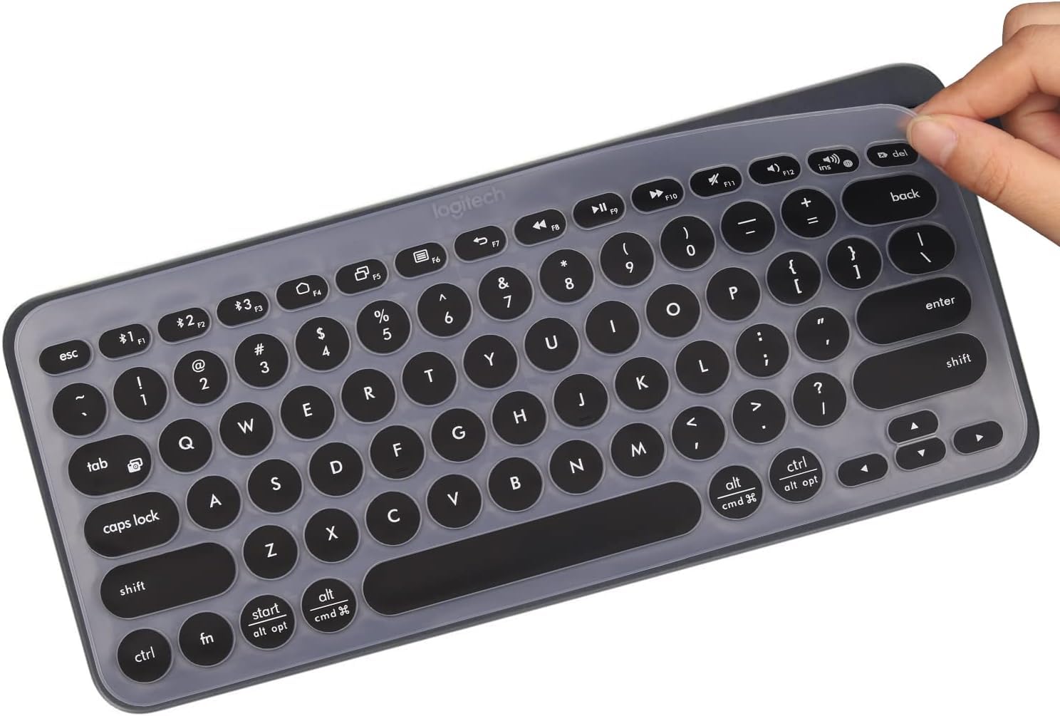 Casoshield Silicone Keyboard Cover Skin for Logitech K380 & 2023 Pebble Keys 2 K380S Combo for MAC Bluetooth Multi - Device Ultra Thin Protective Keyboard Cover Skin Black (B0DH3NJSVF) Amazon Price History, Amazon Price Tracker