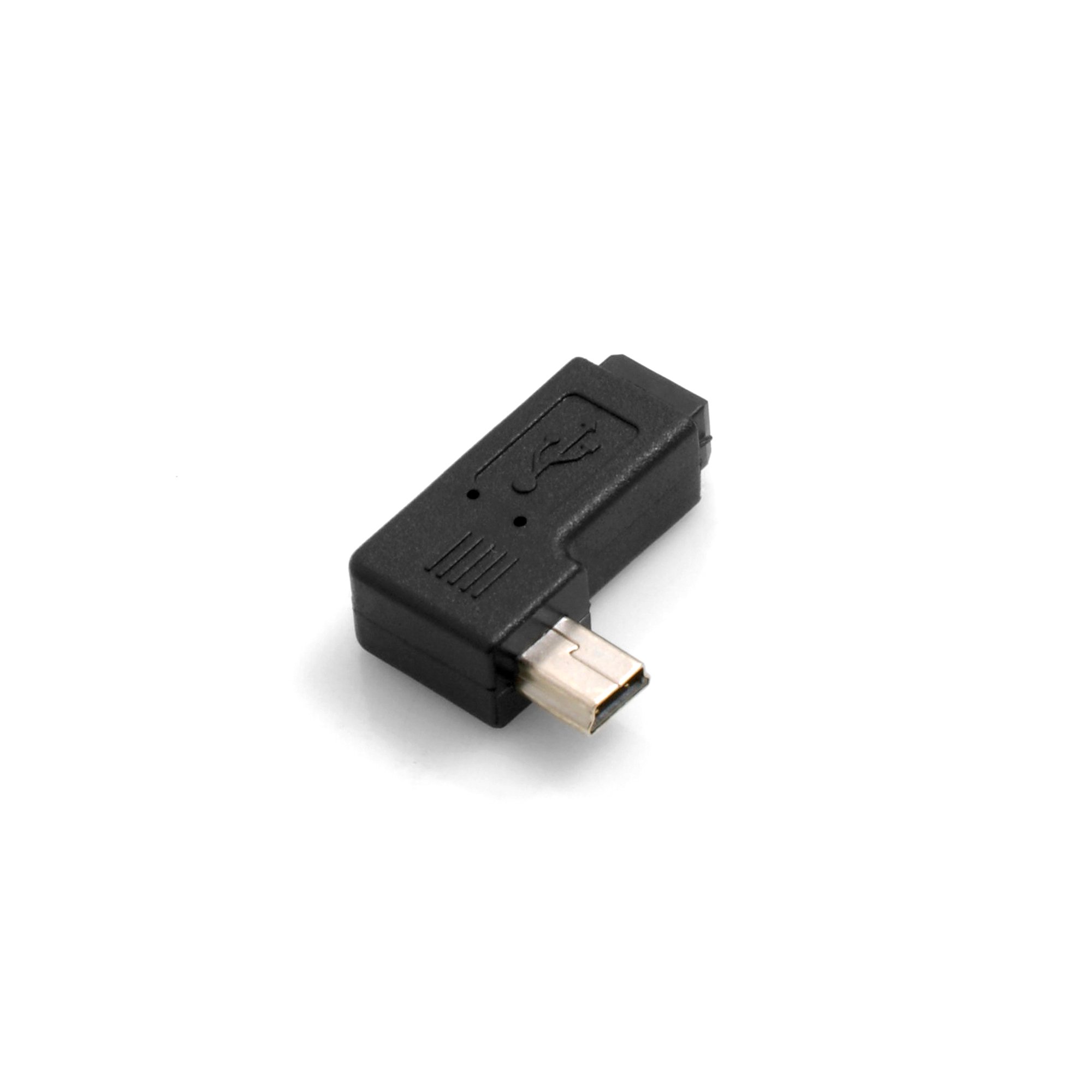 Mini USB 90&deg; Angolato Sinistro A USB A (femmina) Cavo Dati E Cavo Di Ricarica