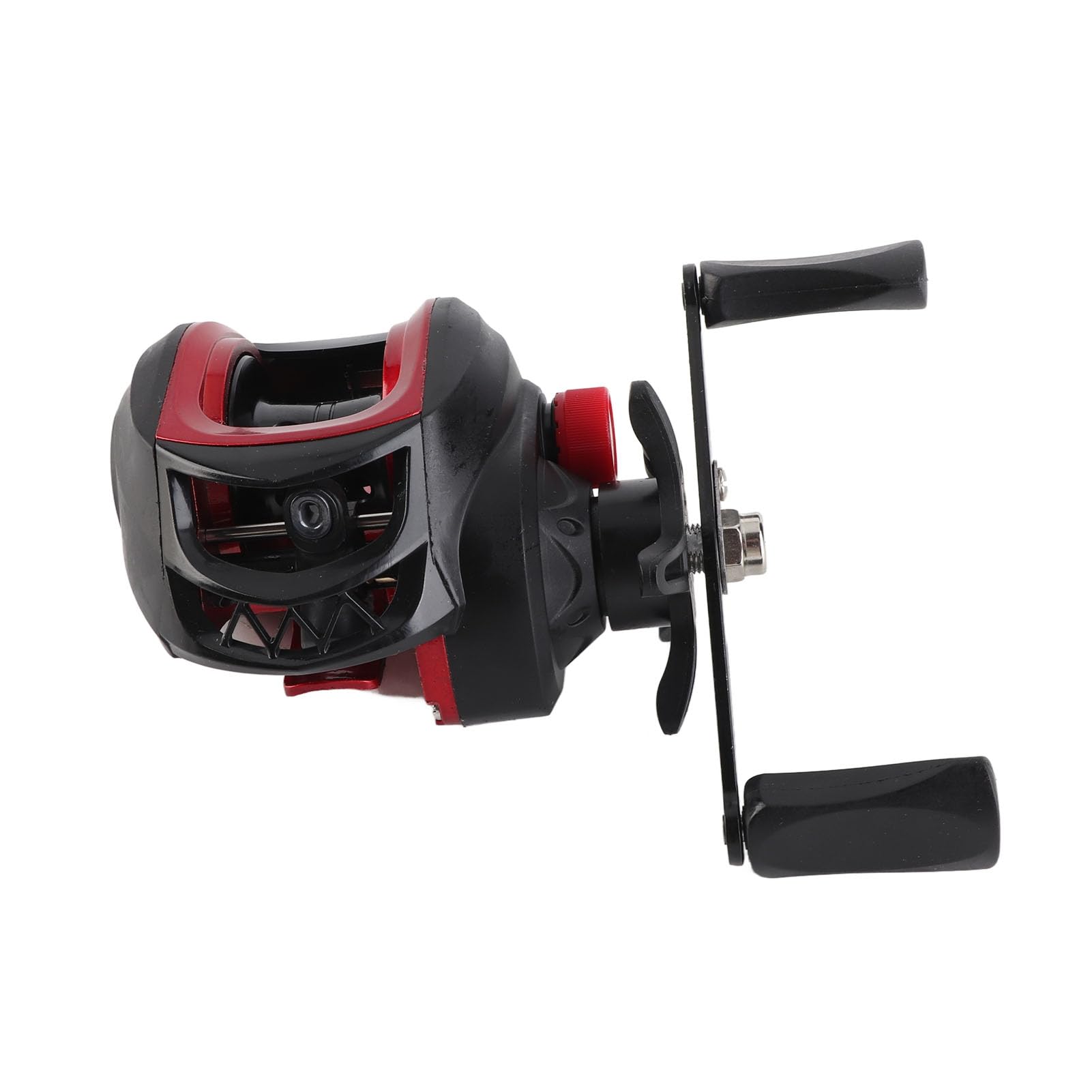 Baitcasting Reel Baitcaster Moulinet De Pêche en Métal Longue Fonte Puissant 7.2:1 Rapport De Vitesse 8kg Force De Freinage pour l'eau Salée en Eau Douce Pêche sur Glace