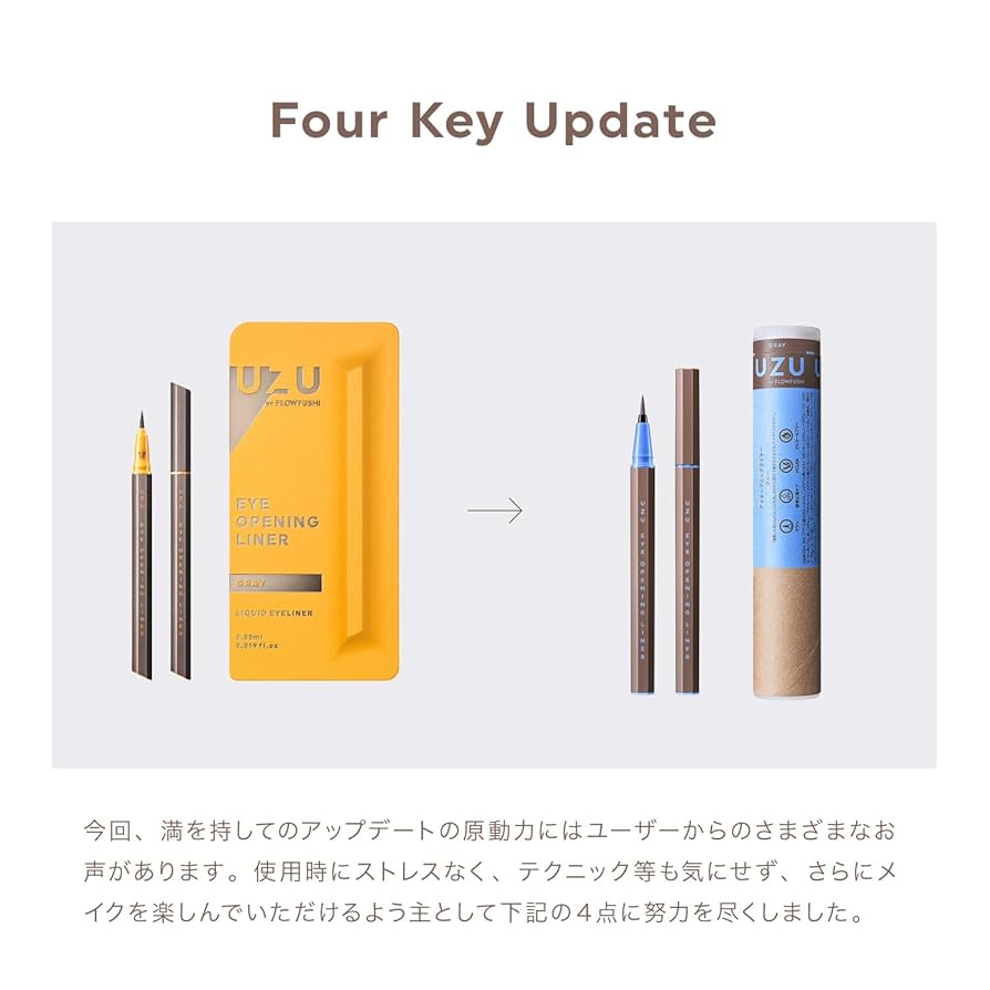 Amazon | UZU アイオープニングライナー [グレー] リキッドアイ
