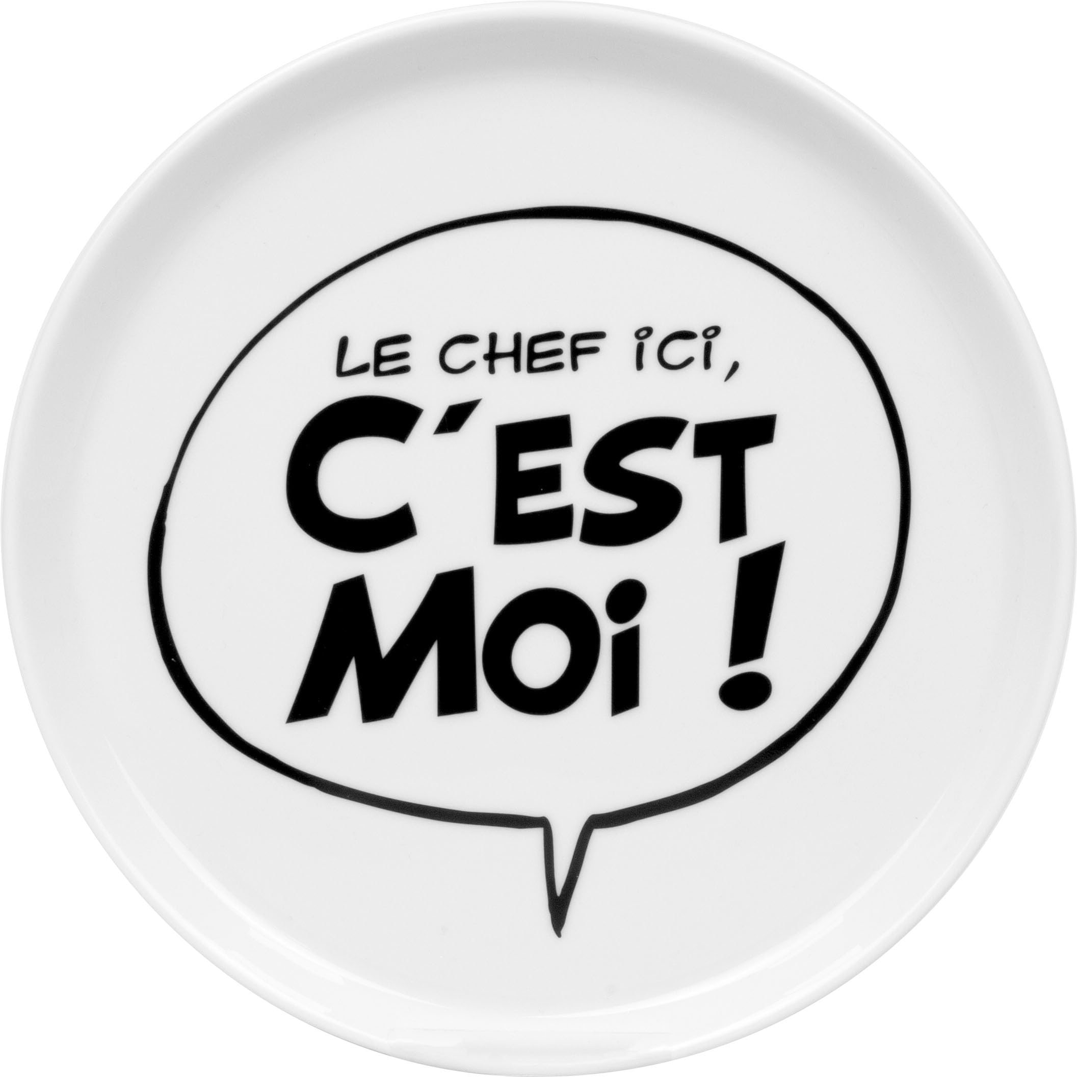 Könitz porcelain plate Astérix and Obélix (Le chef ici, C'est Moi !)