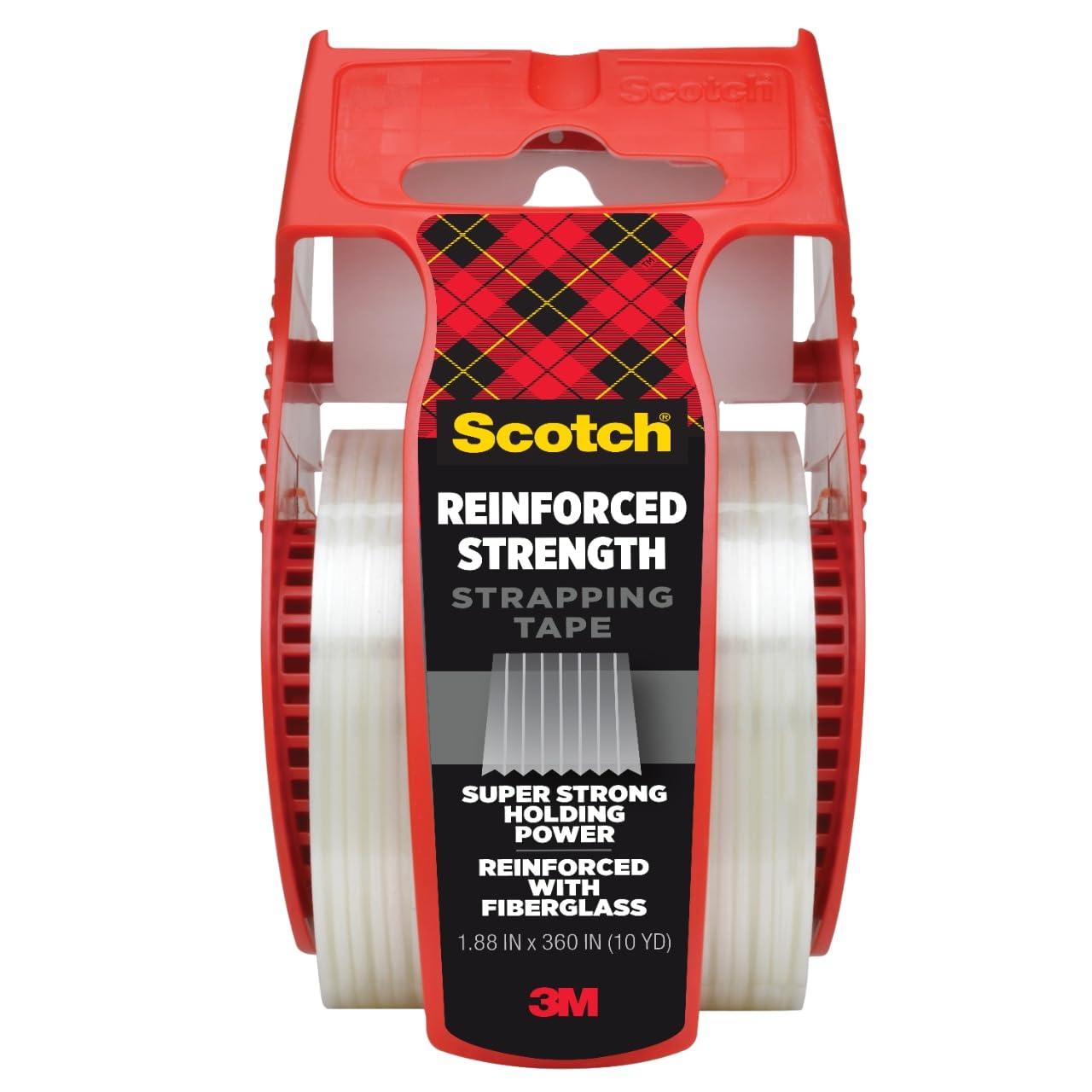 Scotch® Strapping Packaging Tape, 1.88 in x 360 in (48 mm x 9.14 m), 36/case Scotch® Strapping Packaging Tape, 1.88 in x 360 in (48 mm x 9.14 m), 36/case