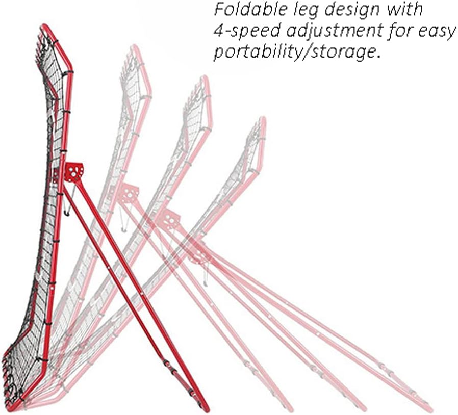 Baseball and Softball Rebound Net, Adjustable Angle Pitchback Training Screen | Practice Catching, Throwing, Shooting