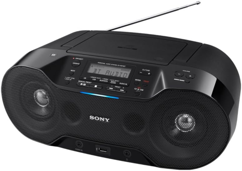 Sony ZS-RS70BTB Wireless DAB Boombox with CD/Bluetooth/NFC/USB Play - Black