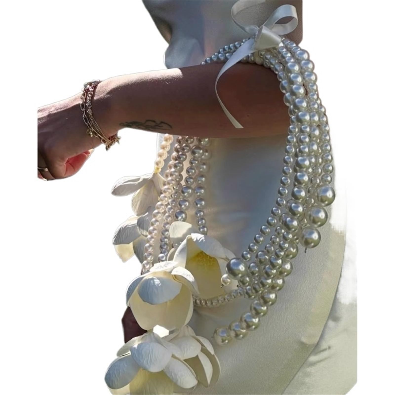 Gijmzy Color 1 Bride Simulation Flower Bouquet Wedding Dress Shooting Hand Photo Props