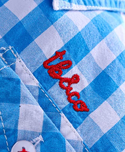 Image of Tonyboy Boy's Checkered Regular Shirt (2491 Sky 18-24 Months)