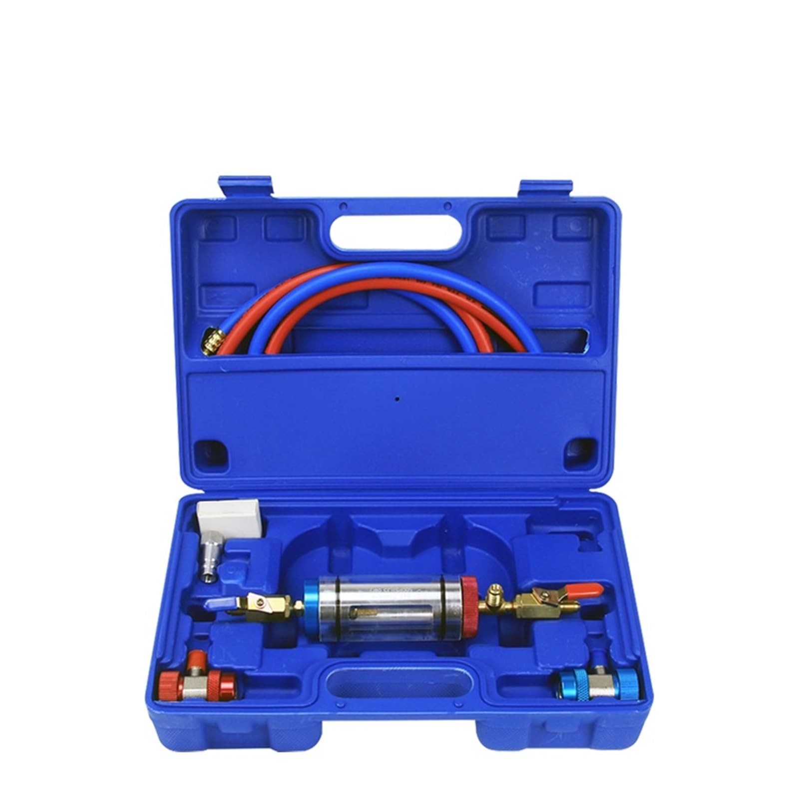 Filtro 'olio del compressore 'aria condizionata for auto Analizzatore 'olio refrigerante 'aria condizionata Riempitore 'olio di refrigerazione Purificatore Per uso fai da te(Complete tool set)