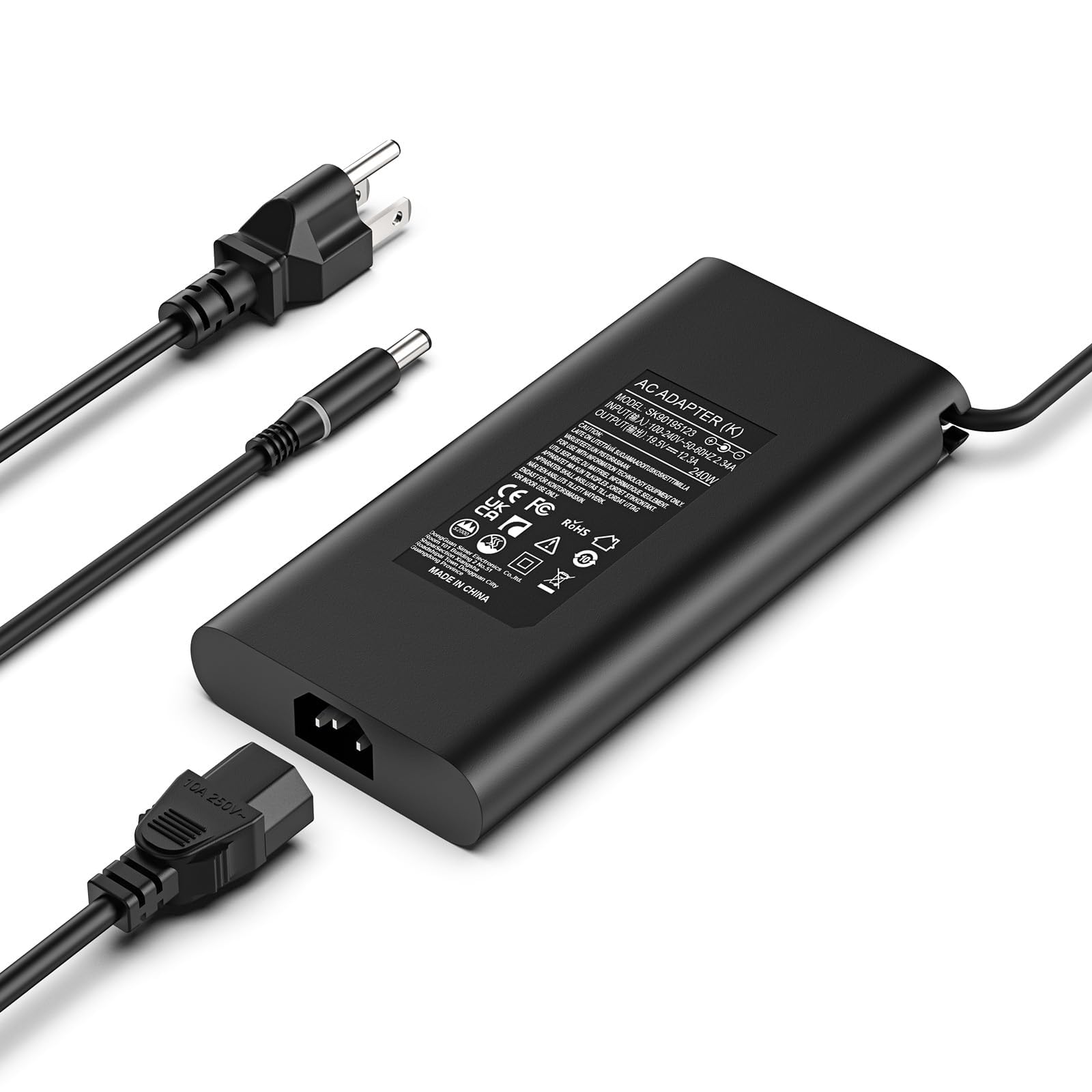 I IBACASE 240W 180W Laptop Charger Compatible with Dell G16 Series Gaming Laptop & Alienware X15~X17 Series and More with AC Adapter Power Supply Cord