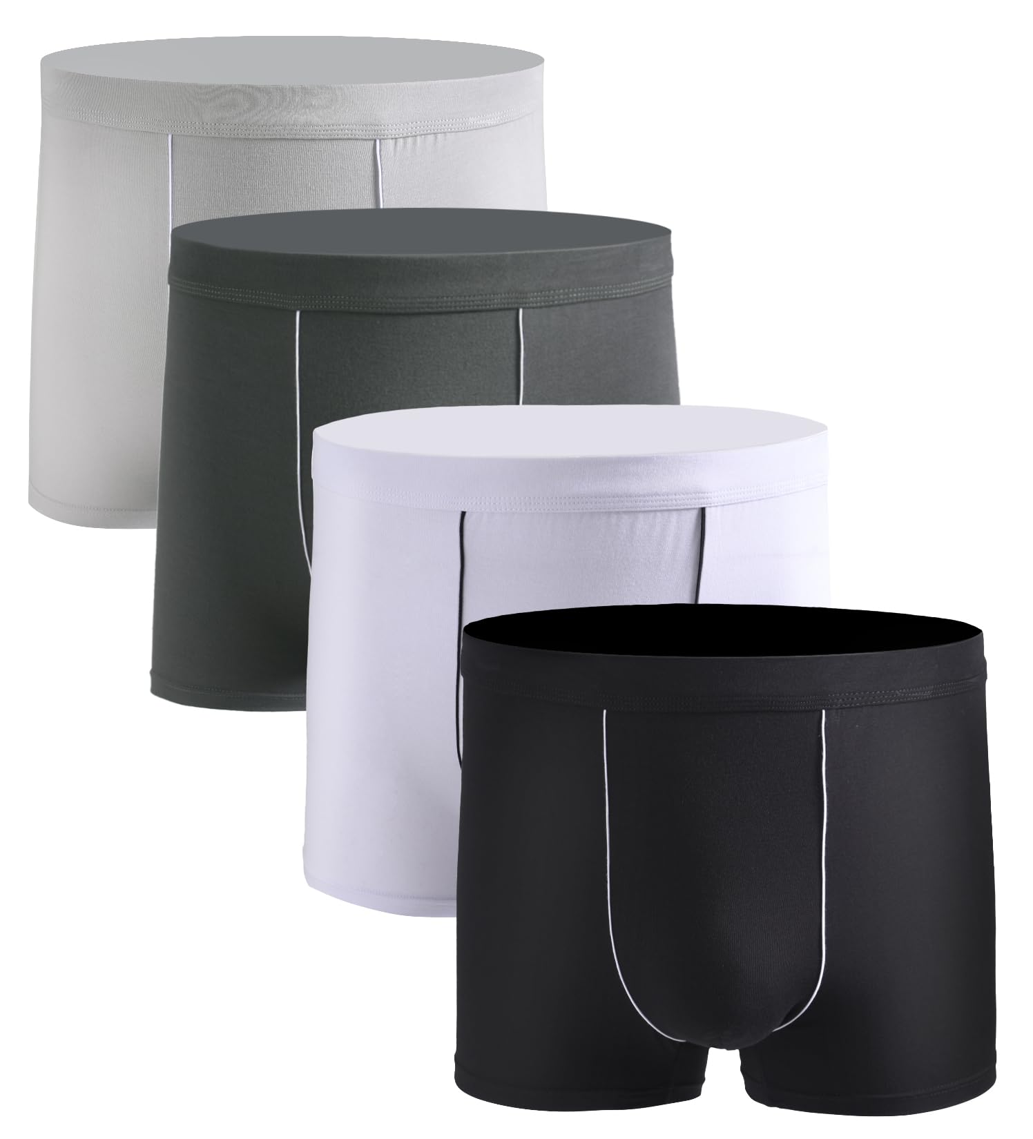 Xaanelr Men's Underwear Boxer Briefs Bamboo Viscose Trunks Soft Comfortable Multipack