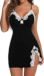 broiden Women's Solid Lycra Sexy Lingerie for Honeymoon Nightwear Babydoll (Free Size)-picture-51