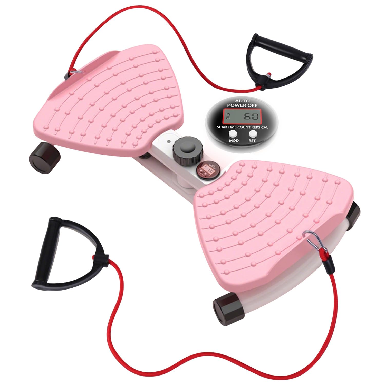 Waist Twister Board, Ultra-Quiet Ab Twist Board for Women & Men Core Exercise with Digital Display to Track Time, Reps & Calories Burned for Home Gym Work Out, Max 300LBS Capacity