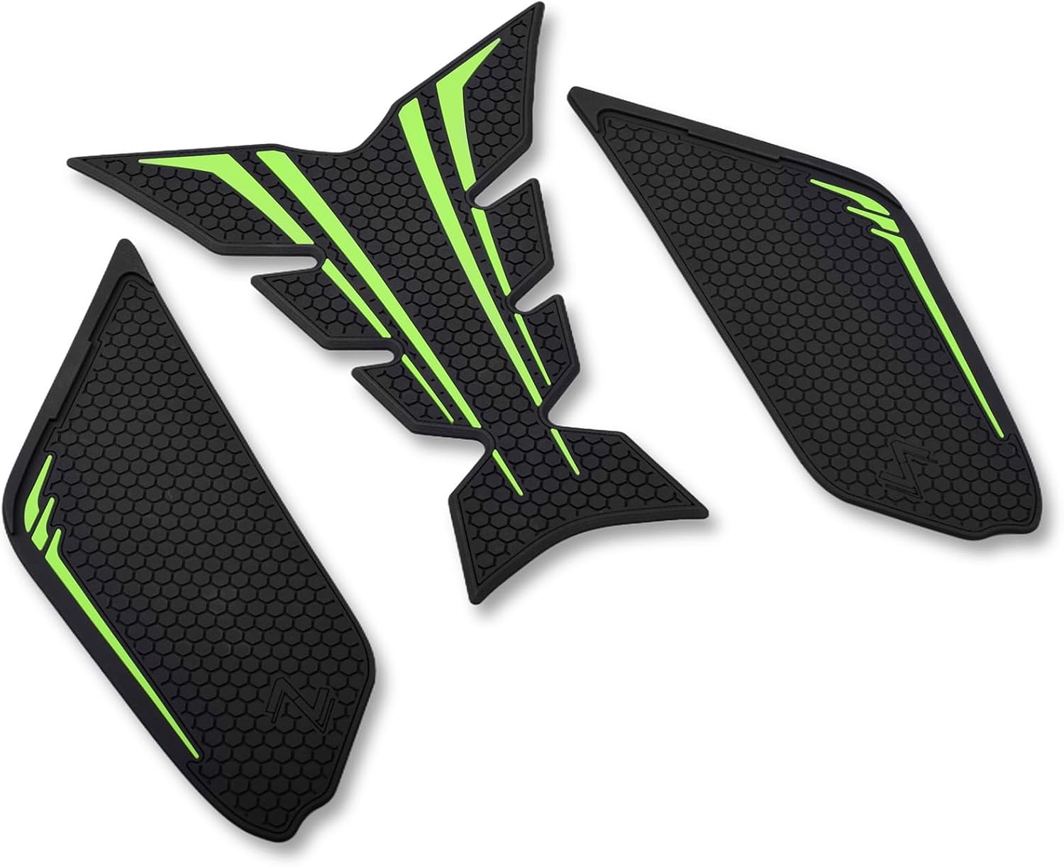 for Z900 Z900SE Z900R Motorcycle Fuel Tank Traction Pad Side Gas Knee Grip Protective Sticker Protector (for Kawasaki Vehicle) (2018 Onwards) (Green)