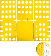Clothes Folding Board for Kids and Adults - T-Shirt, Shirt, Sweaters and Pants - Easy to Use, Durable Materials and Compact Design for Optimal Storage (Yellow)
