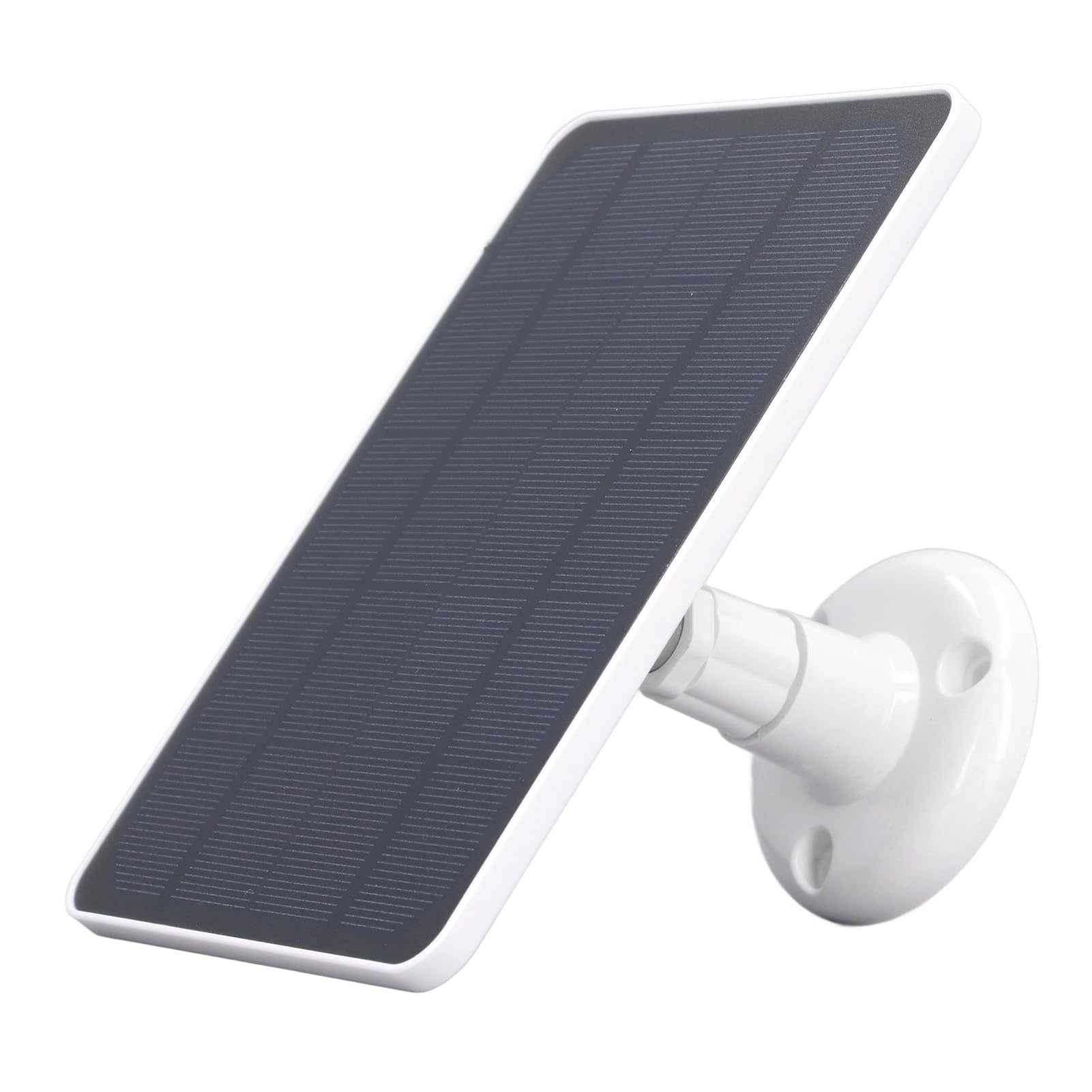 Solar Panel Kit, Solar Panel 10W 6.2V Battery Charger Type C Output Camera Charging Solar Panel Panel Solar with 1 Pcs Installation Base 4 Pcs Screw for Security Camera