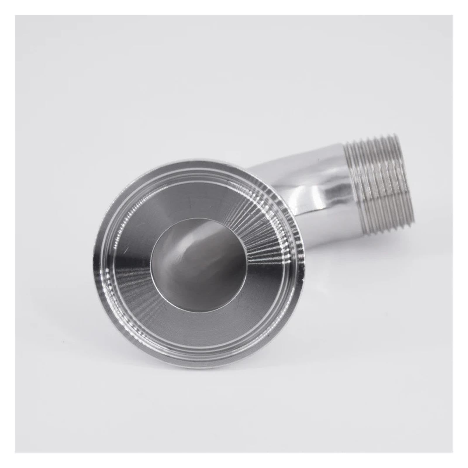 Curva 90° Tri-Clamp Filetto Maschio Inox 304 1.5-2.5 Pollici