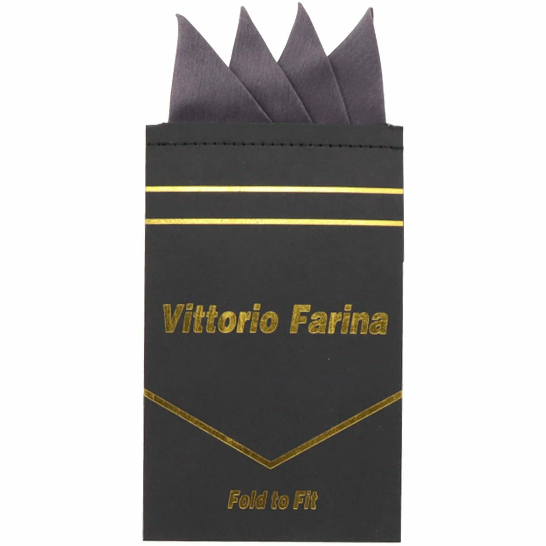 Premium Pre-Folded Four-Point Suit Pocket Square for Men with Sewn Pocket Fold