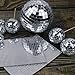 4800 Pieces Self-Adhesive Mirrors Mosaic Tiles Disco Ball Mirror Tiles Indoor Decoration Craft Decoration Glass Mirror DIY Tiles for Craft DIY Party (8 Sheets, 5 x 5mm)