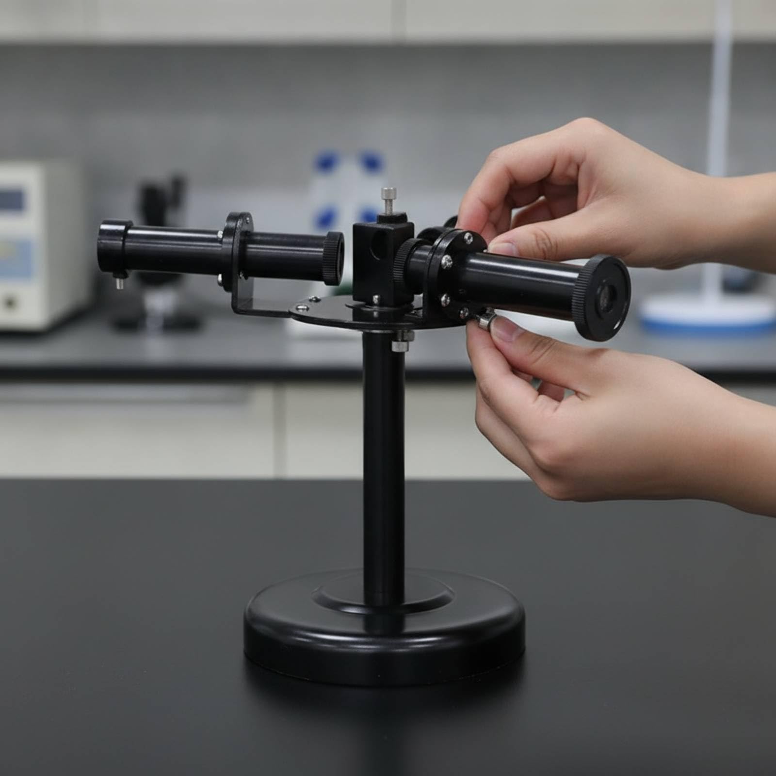 Spettroscopio a Didattico Spettroscopio con da Banco Strumento Ottico per Laboratorio di Fisica