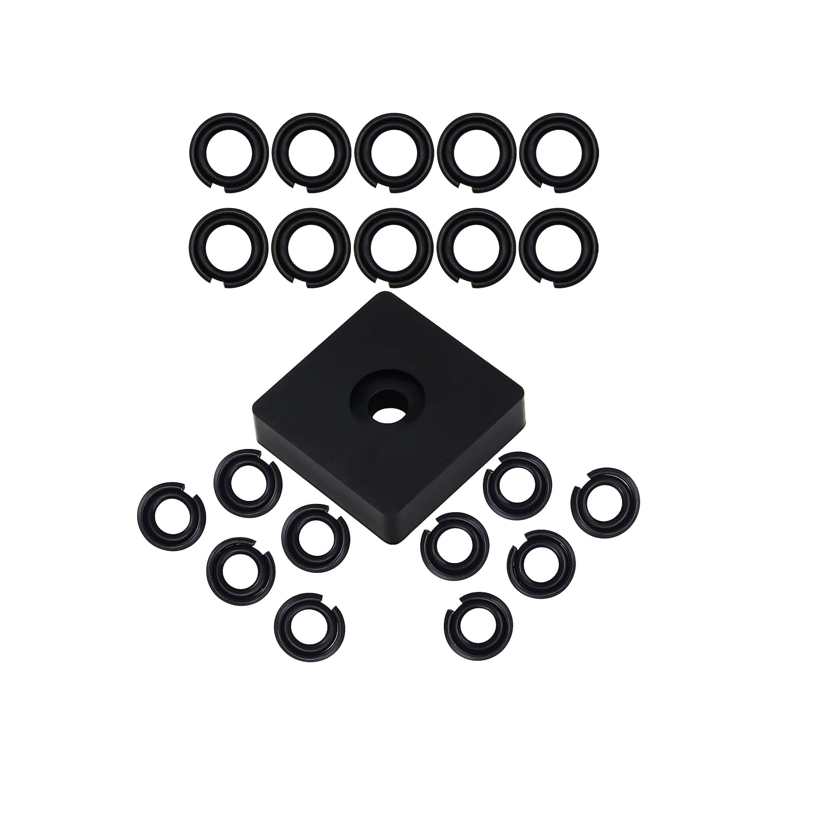 (10+10 Sets) 3/8" and 1/2'' Impact Retaining Ring for Mmilwaukei Impact Friction Ring Clip with O-Ring, Electric/Pneumatic Type Impact Wrench,