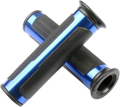 MotorToGo Azul 78" 0.866 in Negro Aluminio CNC Empuñaduras para Kawasaki Versys 650 KLE650A 2009