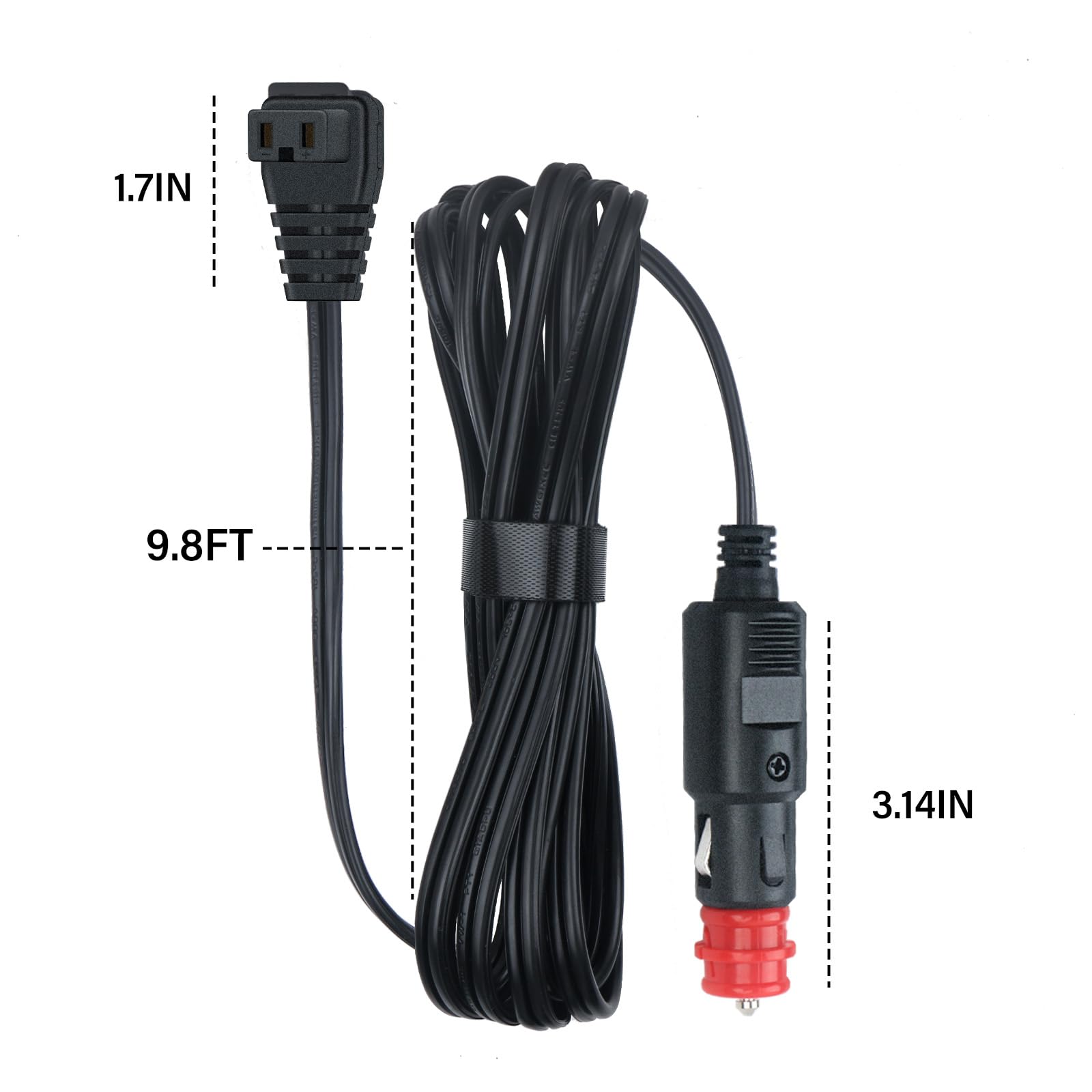 DC 12V Power Cord Car Fridge Compatible with Alpicool, Bodega, Euhomy, BougeRV, ARB, Dometic, ICECO, Setpower, JoyTutus Car Refrigerator Power Cord