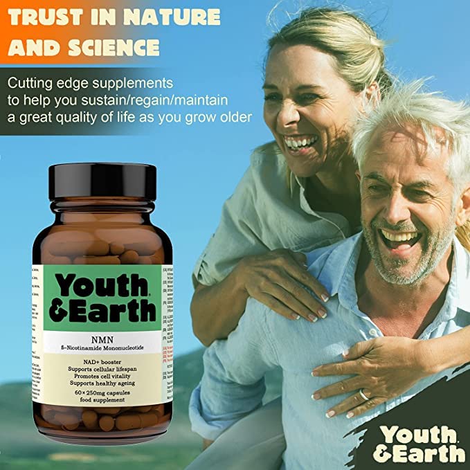 Youth & Earth NMN Nicotinamide Mononucleotide - Capsules Met Vertraagde Afgifte 250mg - Nad Booster-Supplement (250MG) - Image 3