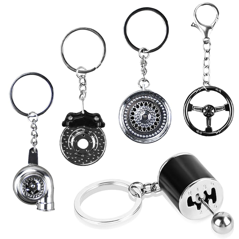 Porte-clés Voiture En Métal - Lot De 2 Pendentifs En Alliage Avec Finition Cuir, Pour Hommes Et Femmes - 4