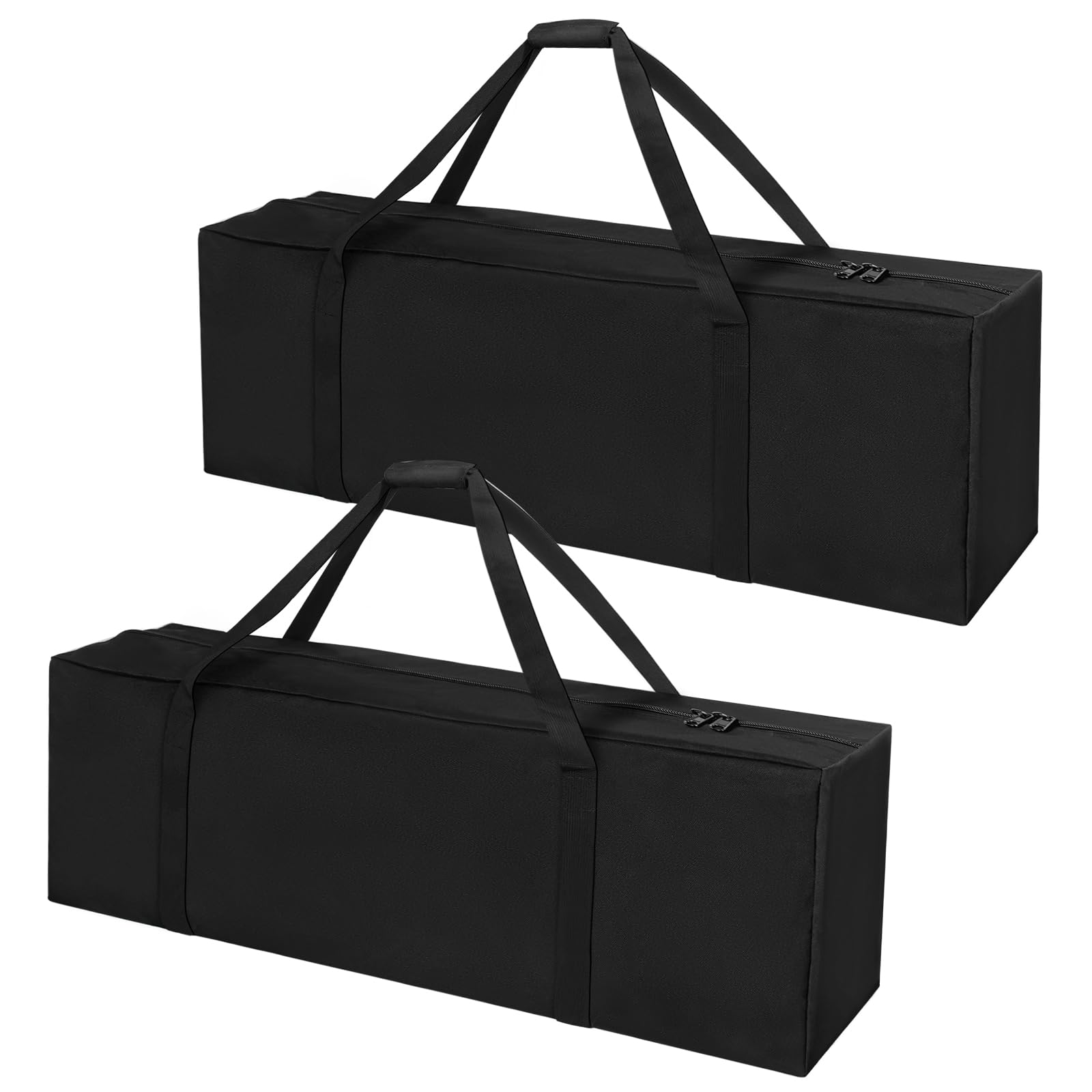Babenest Borsone da viaggio, grande borsone sportivo con cerniera aggiornata, durevole e resistente all'acqua, nero, Nero , 41x10x14 inch 2Pack, Regolabile