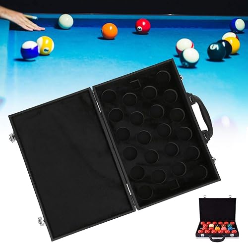Miniatura 3 de plplaaoo Estuche para pelotas de billar, caja de almacenamiento de bolas, estuche de transporte de bolas, caja de almacenamiento de bolas de billar,