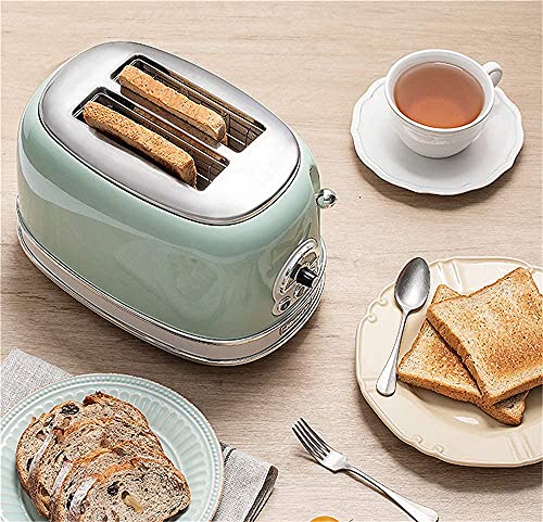 Dpliu Retro 2 Scheibe Toaster, Frühstücksbereiter, Sandwichhersteller, Abtauen/Wiedererwärmen/Abbrechen, 6… – Bild 3