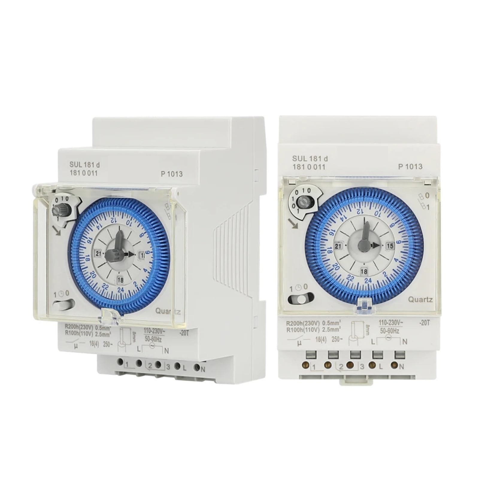 Interruttore Timer Meccanico, 96 Volte on/off al Giorno Intervallo di impostazione 'Ora Timer 15 Minuti Timer Meccanico 24 Ore