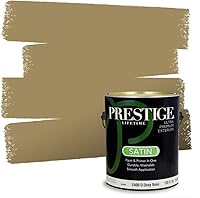 Vista 81 de PRESTIGE Pinturas de pintura exterior e imprimación en uno, 1 galón, plano, combinación comparable de Benjamin Moore* Manzanilla*