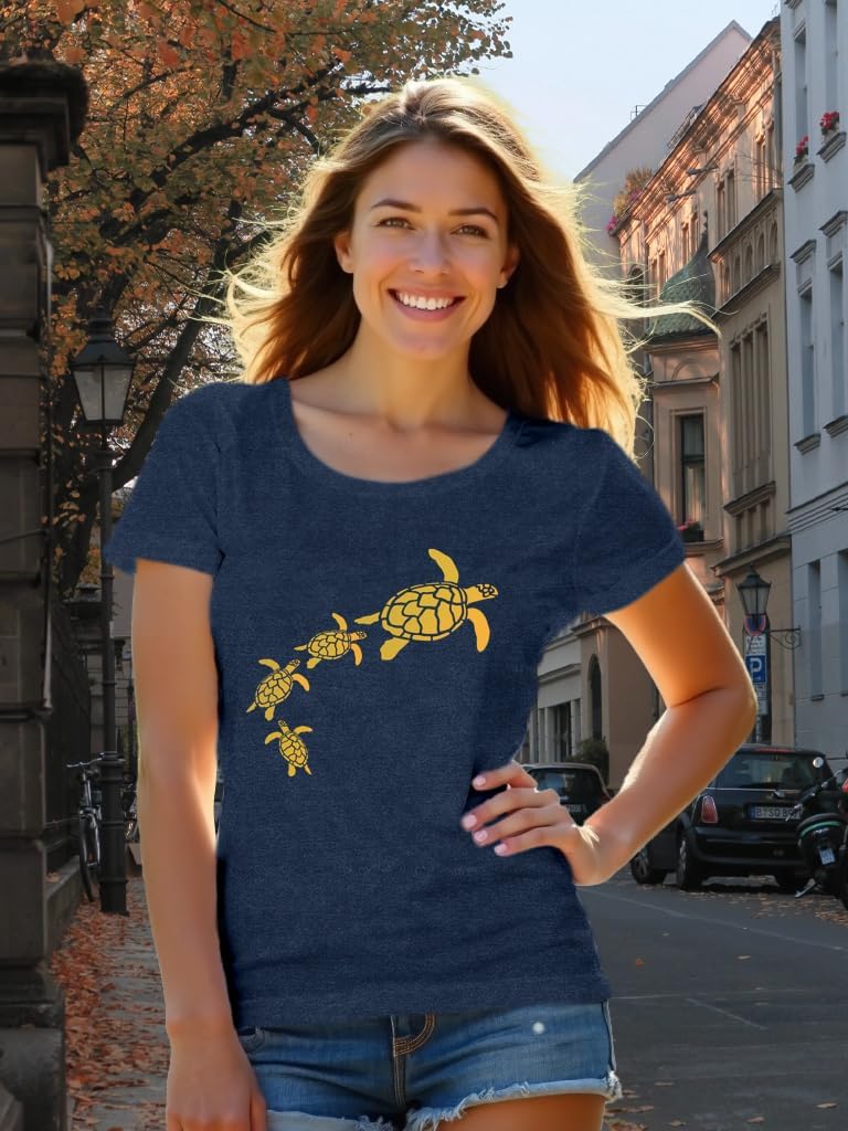 LBP Sea Turtle Shirts for Women Hawaiian Tortoise T-Shirt Summer Beach Turtle Tee Tops - Image 4