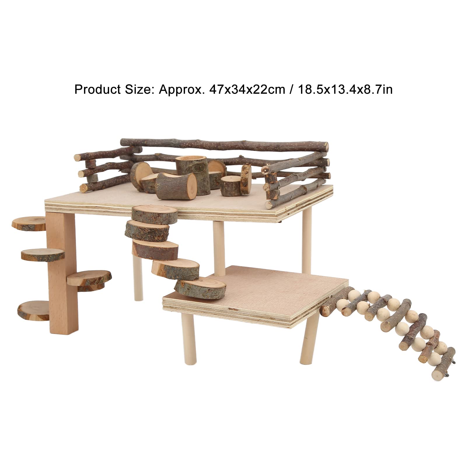 Juguetes de escalada de hámster de madera, juego de actividades para hámster, plataforma de escalada versátil para mascotas pequeñas, ideal para mejorar la actividad y el tiempo de juego