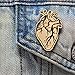 Anatomical Heart Wood Lapel Pin