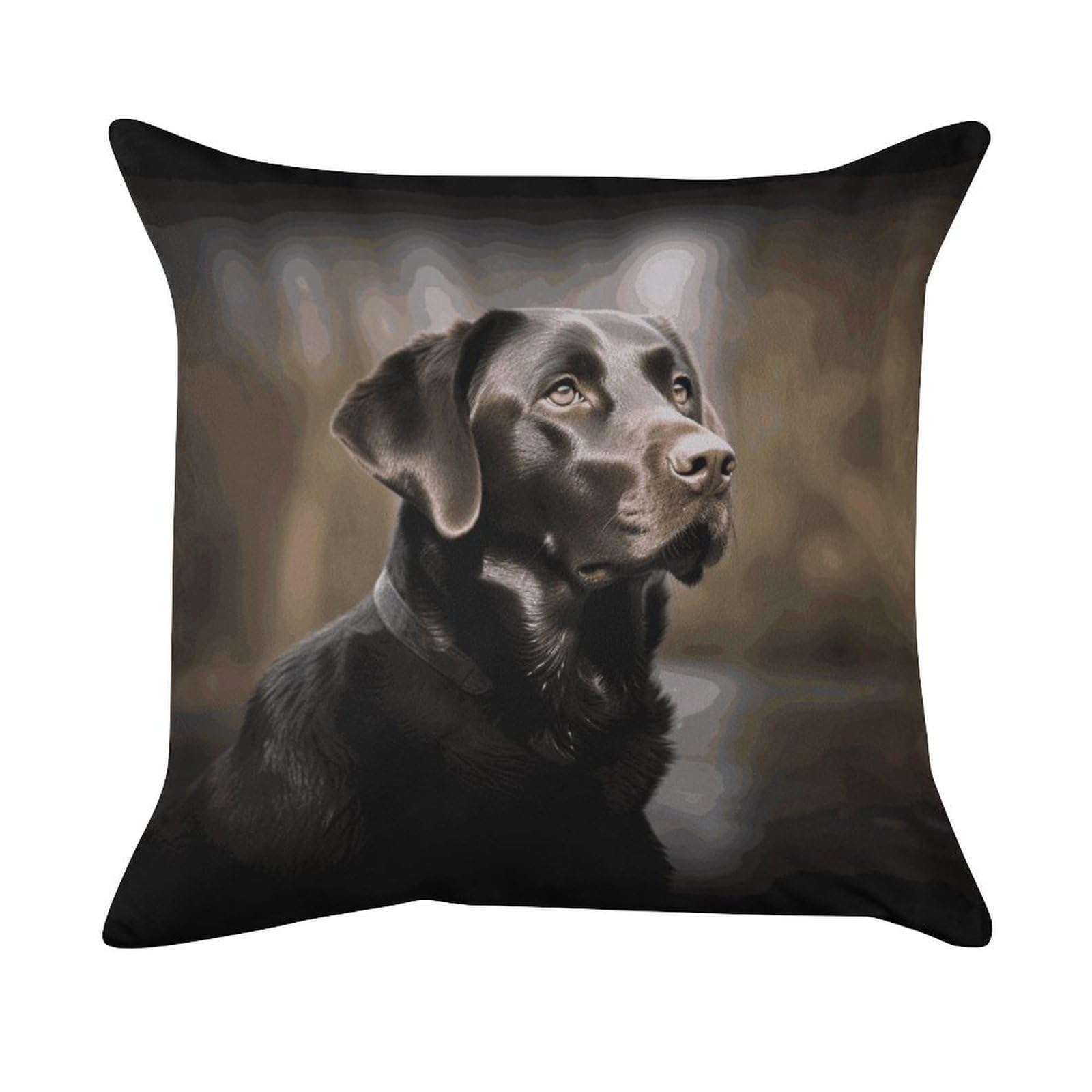 MUSM Labrador Retriever Throw Pillow Cover Standard Pillowcases with Invisible Zipper Luxury Cozy Velvet Pillow Shams Ultra Soft Lumbar Pillows Shells Decorative Square Cushion Cases