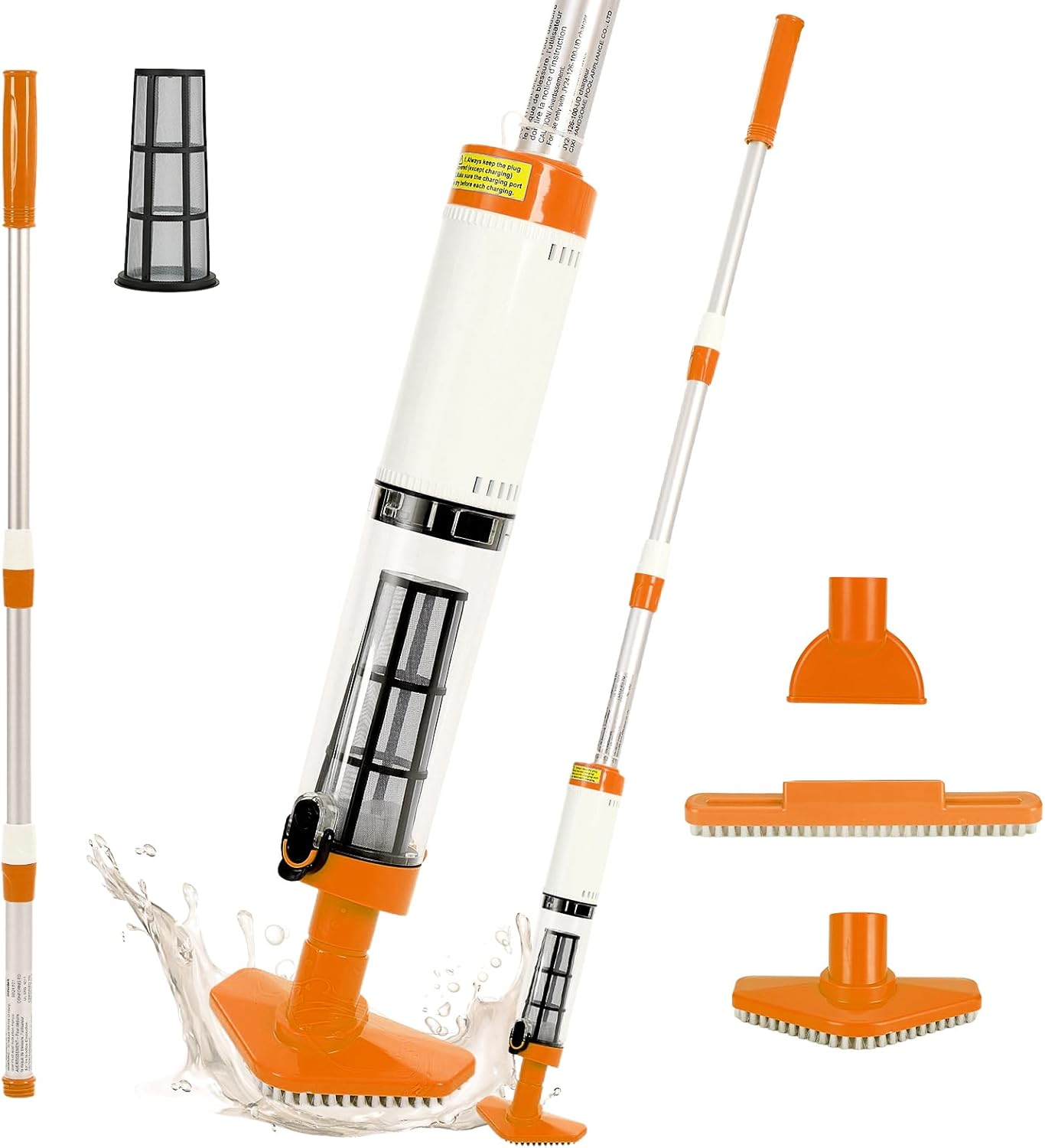 4 in 1 Cordless Rechargeable Small Pool Vacuum spa hot tub 90 Mins Running Time