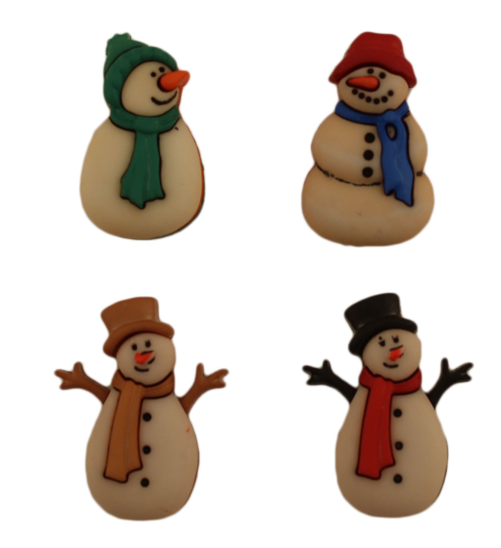 Buttons Galore Theme Button Holiday Ol FshnSnowmen