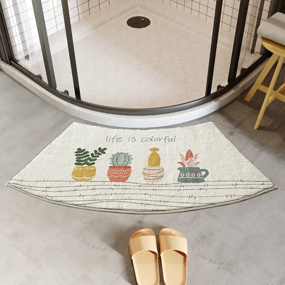 Tapis de salle de bain antidérapant et absorbant avec motif baleine doux