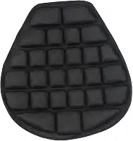 Almofada de assento Uwariloy - Motocicleta e Carro - Preta e Azul - Tamanho Universal 375 mm x 360 mm