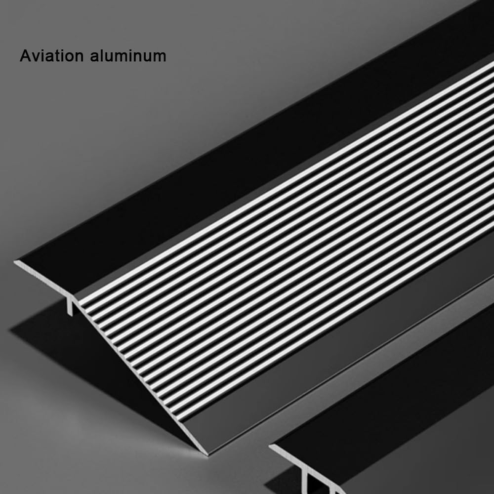 120cm Rampe De Seuil En Aluminium Réducteur De Bande De Transition De Sol, Profilé De Transition, Compensation De Hauteur Pour Stratifiés Au Carrelage(Purple Gold,L130cm/51in)