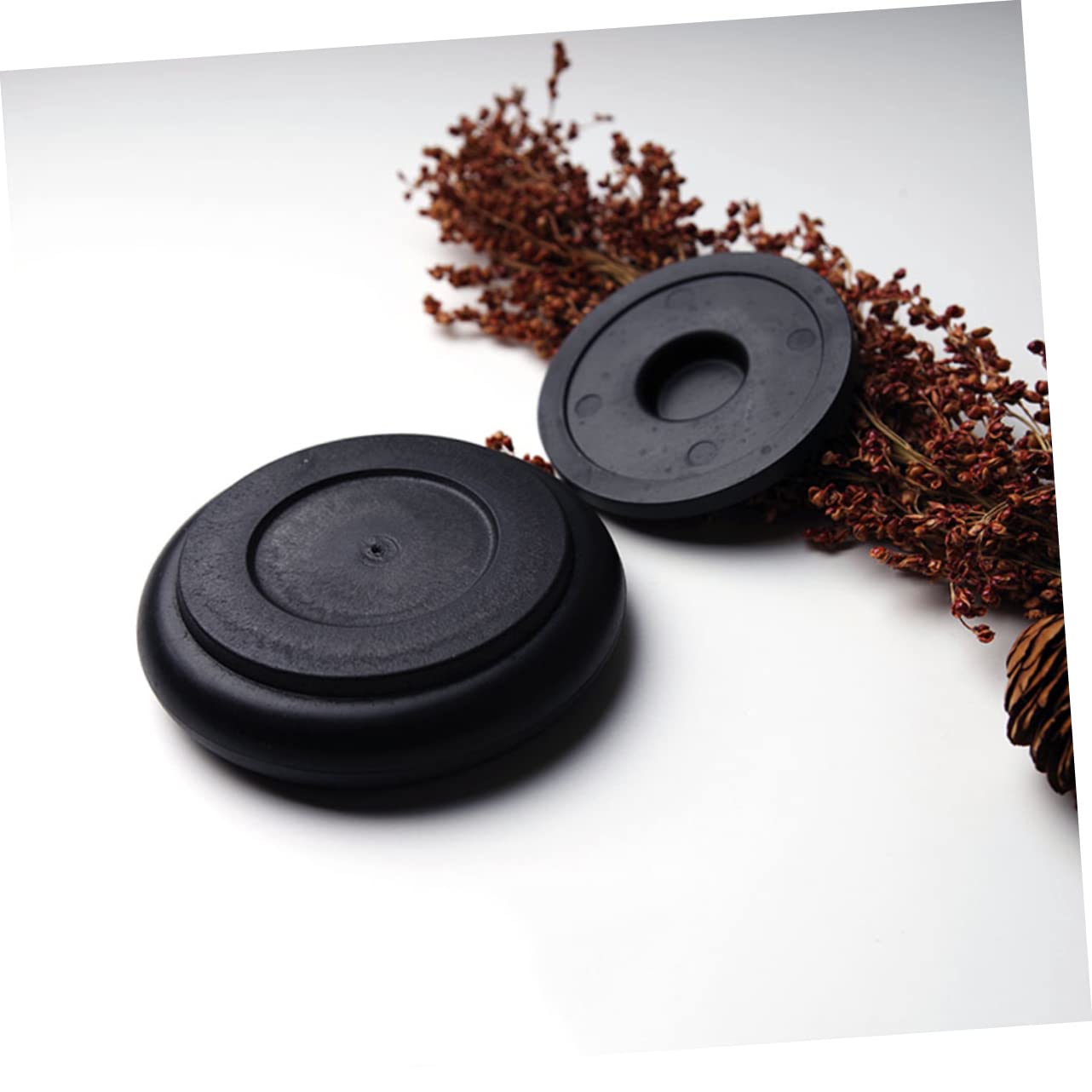 STOBOK Calligraphy Ink Box Tai Chi Shaped Traditional Chinese Inkslab for Smooth Grinding Ideal for Beginners - 9.8Cm X 9.8Cm - Image 4