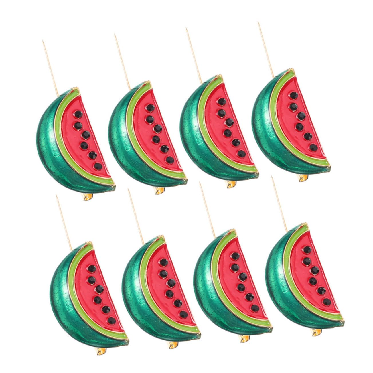 TOPBATHY 32 Stk Wassermelonenbrosche Cartoon-wassermelonen-brosche Sommerfrucht Brosche Anstecknadel Lebensmittelbrosche Lustige Anstecknadel Süße Emaille-pins Schalkragen-clips