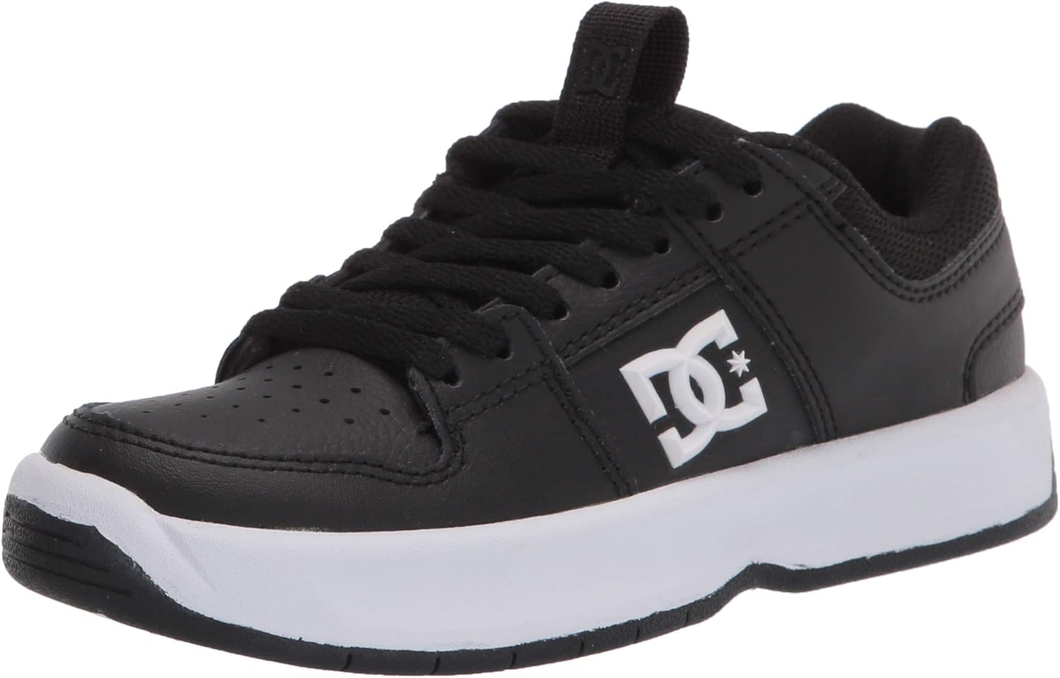 DC Boys' Lynx Zero Skate Shoe, Black/White, 10.5 M US