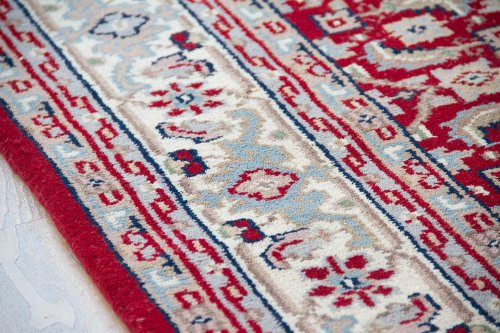 Steffensmeier Orientteppich Herati | 100% Schurwolle | Handgeknüpft | Beige, Größe: 80x400 cm – Bild 3