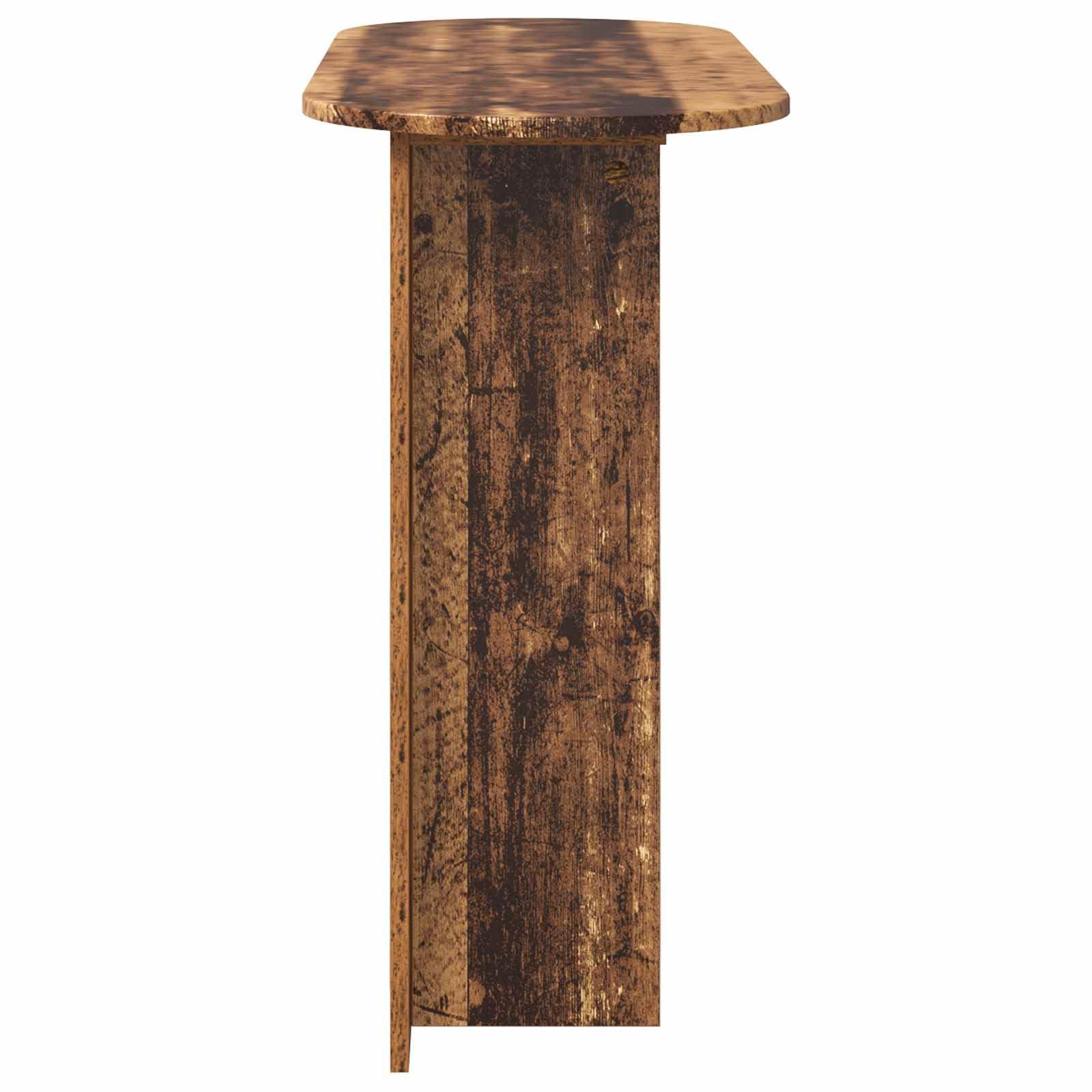 Tavolo consolle in legno anticato, 100 x 39,5 x 75 cm, da parete, per corridoio, credenza, salvaspazio, per corridoio, soggiorno, ingresso