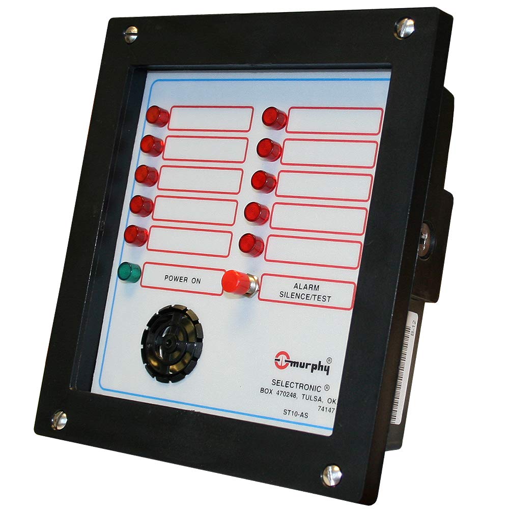 Murphy by Enovation Controls ST10AS-F Tattletale Annunciator, Flange-Mount (25700009)