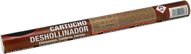 Cartucho Deshollinador Químico WOLFPACK Profesional para Estufas y Chimeneas, 160g